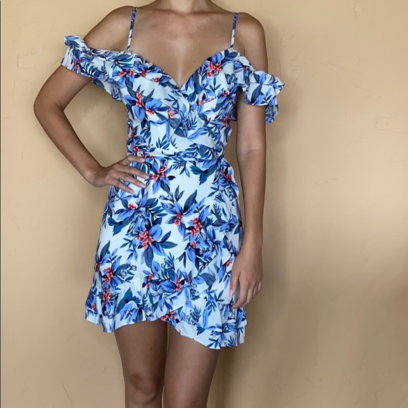 NWT Revolve x Majorelle Floral Print Mini Wrap Dress - Picture 4 of 15